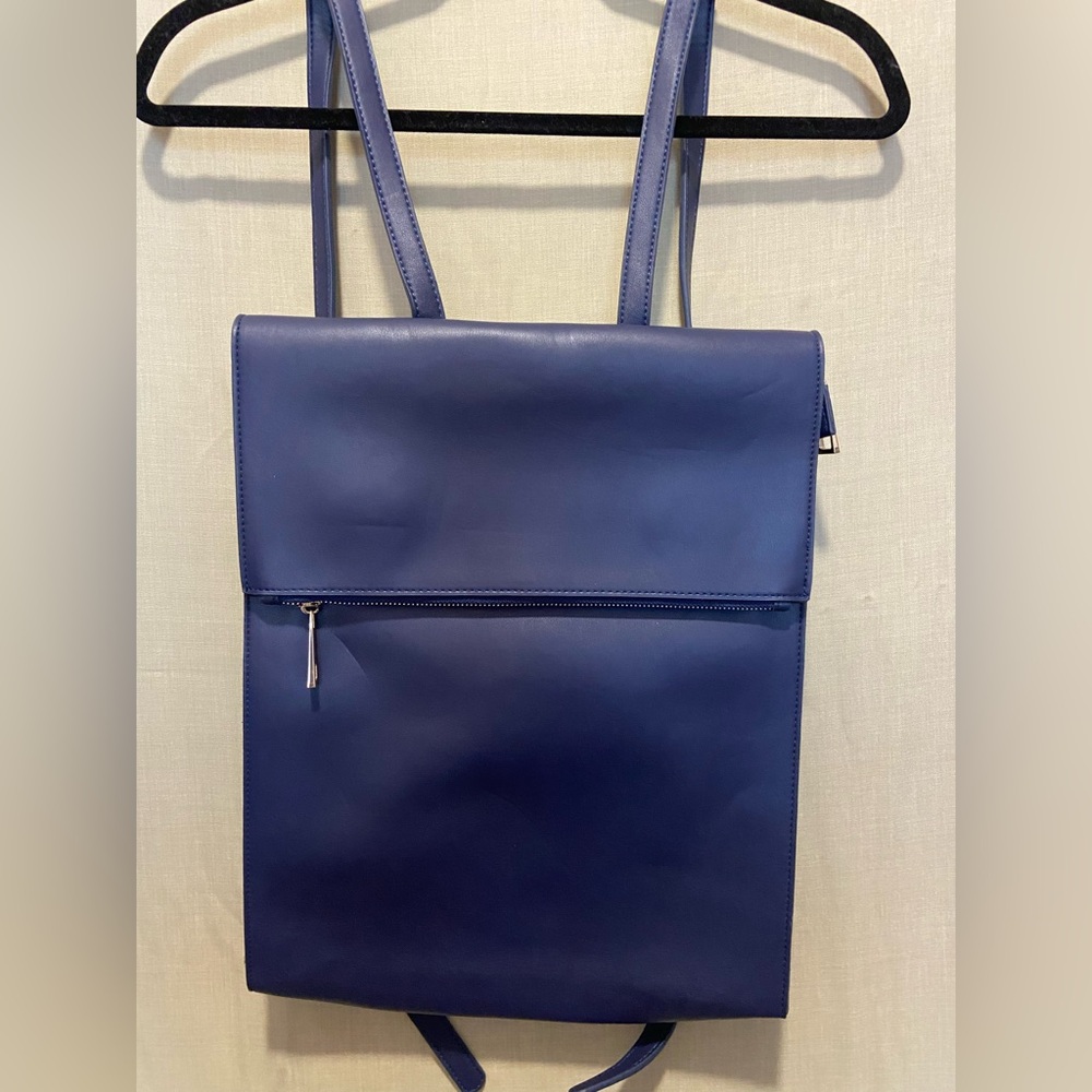 Summer & Rose Blue Vegan Leather Backpack / Tote